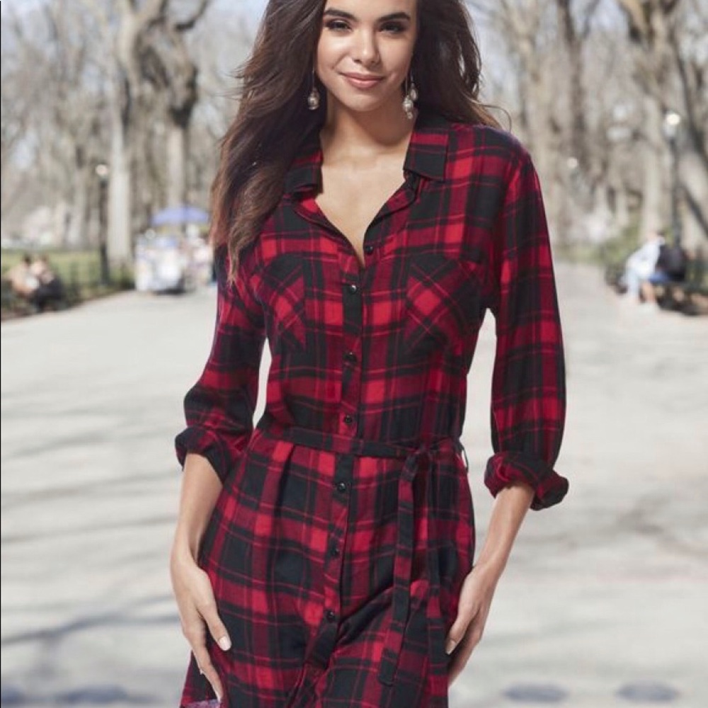 🌲🎁 • 🏆HP🏆 • Red Plaid Dress❣️ - Picture 2 of 2